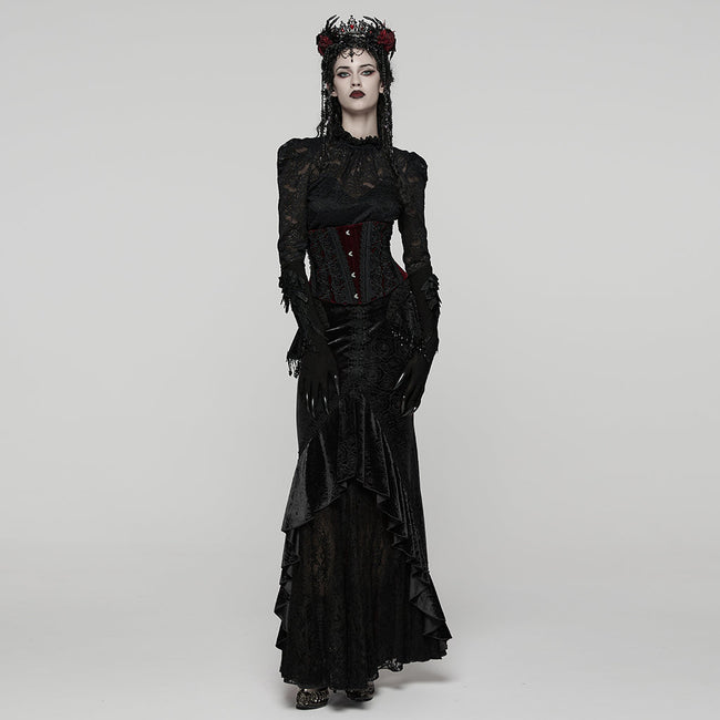 Goth Rose Lace Corset