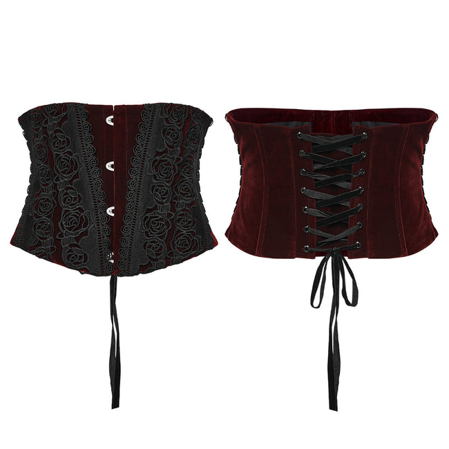 Goth Rose Lace Corset