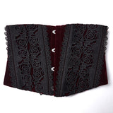 Goth Rose Lace Corset
