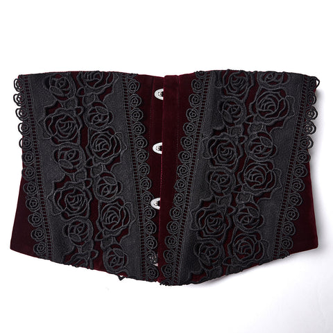 Goth Rose Lace Corset