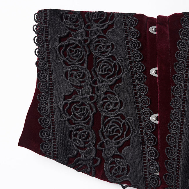 Goth Rose Lace Corset