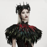 Goth Gorgeous Reversible Feather Shawl