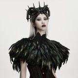 Goth Gorgeous Reversible Feather Shawl