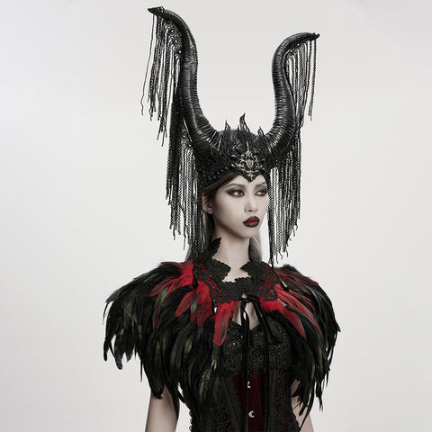 Goth Gorgeous Reversible Feather Shawl