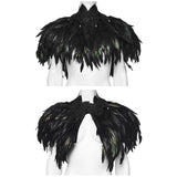 Goth Gorgeous Reversible Feather Shawl