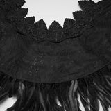Goth Gorgeous Reversible Feather Shawl