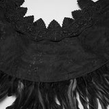 Goth Gorgeous Reversible Feather Shawl