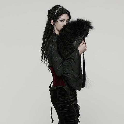 New Chinese Style Feather Fan