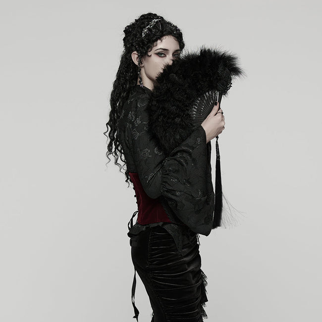 New Chinese Style Feather Fan