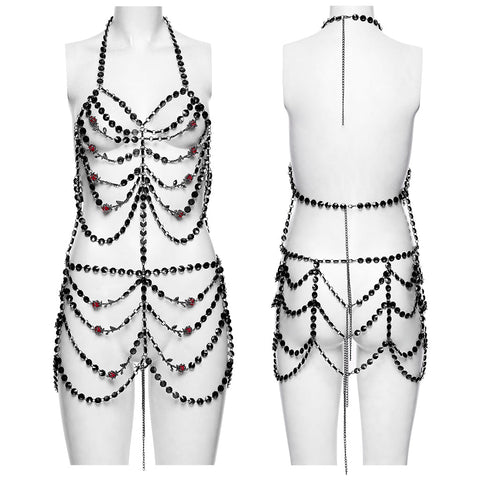 Goth Bone Body Chain