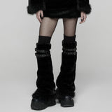 Punk Ultra-Soft Fur Leg Warmers