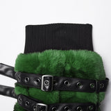 Punk Ultra-Soft Fur Leg Warmers
