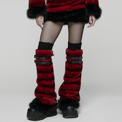 Punk Ultra-Soft Fur Leg Warmers