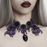 Noble Rose Lace Goth Necklace