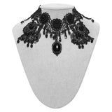 Noble Rose Lace Goth Necklace