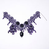 Noble Rose Lace Goth Necklace