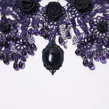 Noble Rose Lace Goth Necklace