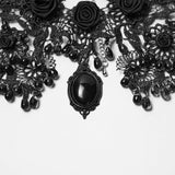 Noble Rose Lace Goth Necklace