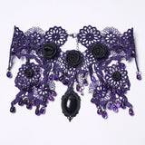 Noble Rose Lace Goth Necklace