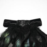 Men's Goth Feather Collar Pin