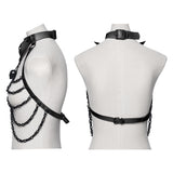 Punk Bat Bow Skull Chest Chain