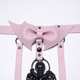 Punk Bat Bow Skull Chest Chain