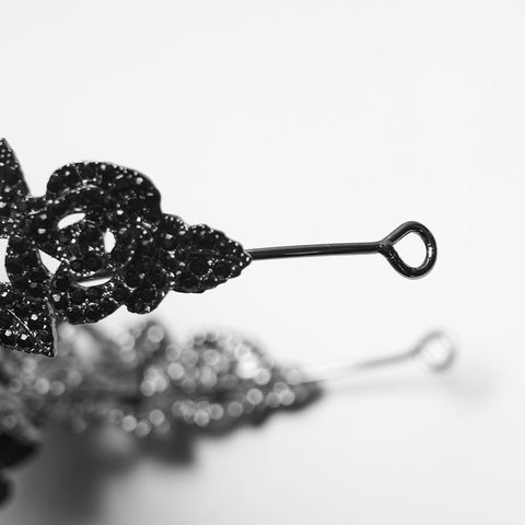 Goth Rose Skull Crown