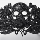 Goth Rose Skull Crown