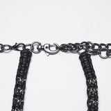 Doomsday Punk Snake-Wrapped Skull Necklace