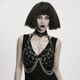 Sexy Punk Choker Chest Chain