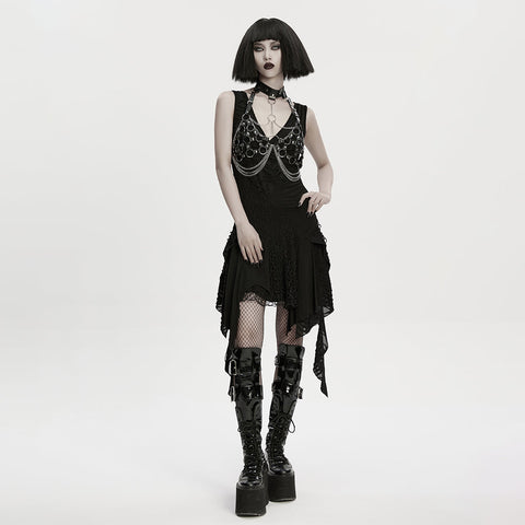 Sexy Punk Choker Chest Chain