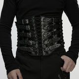 Punk Metal Leather Corset