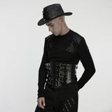 Punk Metal Leather Corset