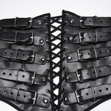 Punk Metal Leather Corset