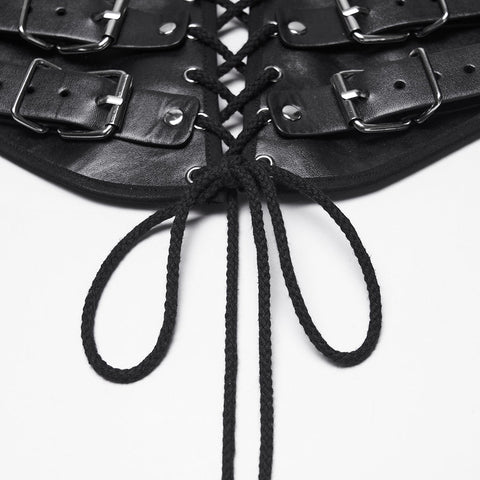 Punk Metal Leather Corset