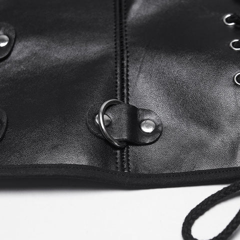 Punk Metal Leather Corset