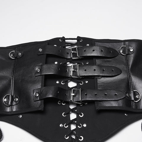 Punk Metal Leather Corset