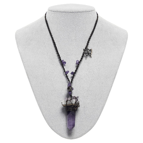 Natural Crystal Woven Necklace