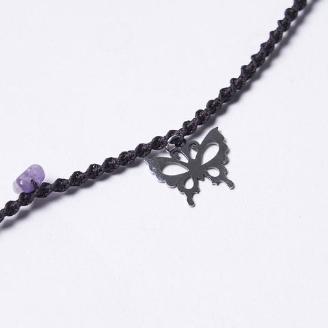 Natural Crystal Woven Necklace