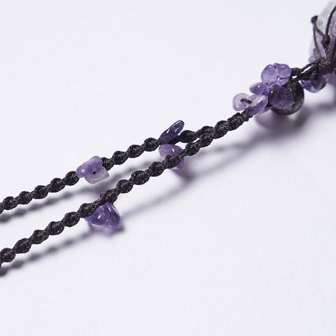 Natural Crystal Woven Necklace