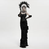 Goth Goddess Feather Hair Hoop