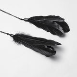 Goth Goddess Feather Hair Hoop
