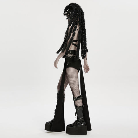 Punk Fox Head Braided Hood