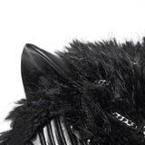 Punk Fox Head Braided Hood