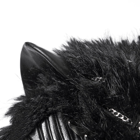 Punk Fox Head Braided Hood