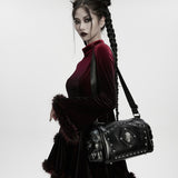 Punk Metal Leather Skull Bag