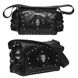 Punk Metal Leather Skull Bag