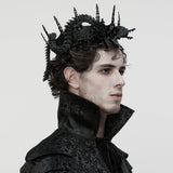 Goth Coiling Dragon Crown For Men