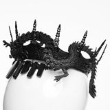 Goth Coiling Dragon Crown For Men