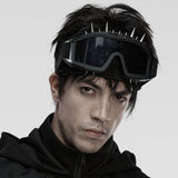 Cyberpunk metal headwear